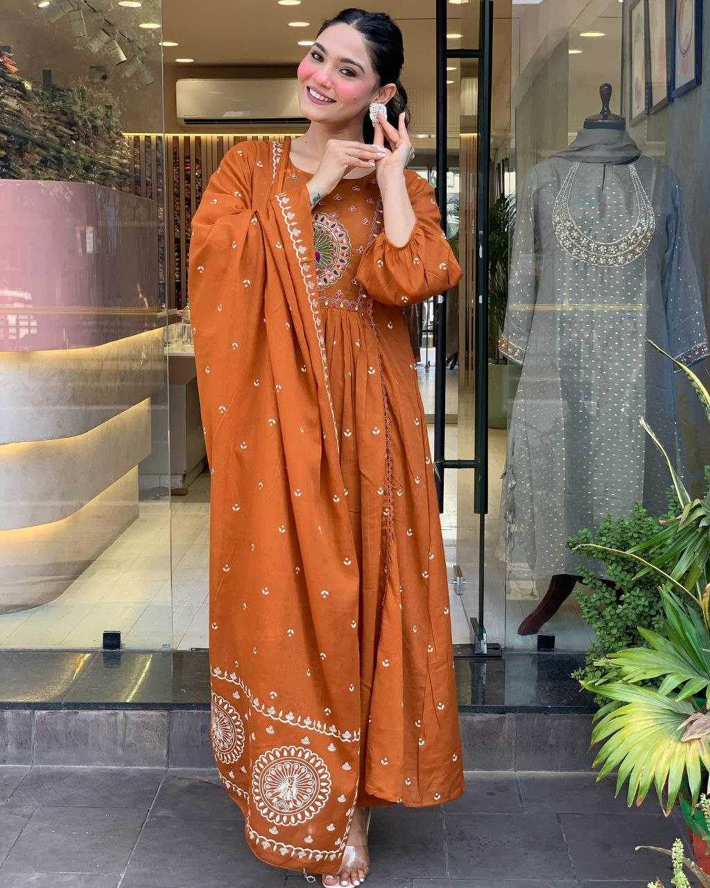 Cotton Casual Embroidered Kurti - MYLUXURY LANE ENTERPRISE